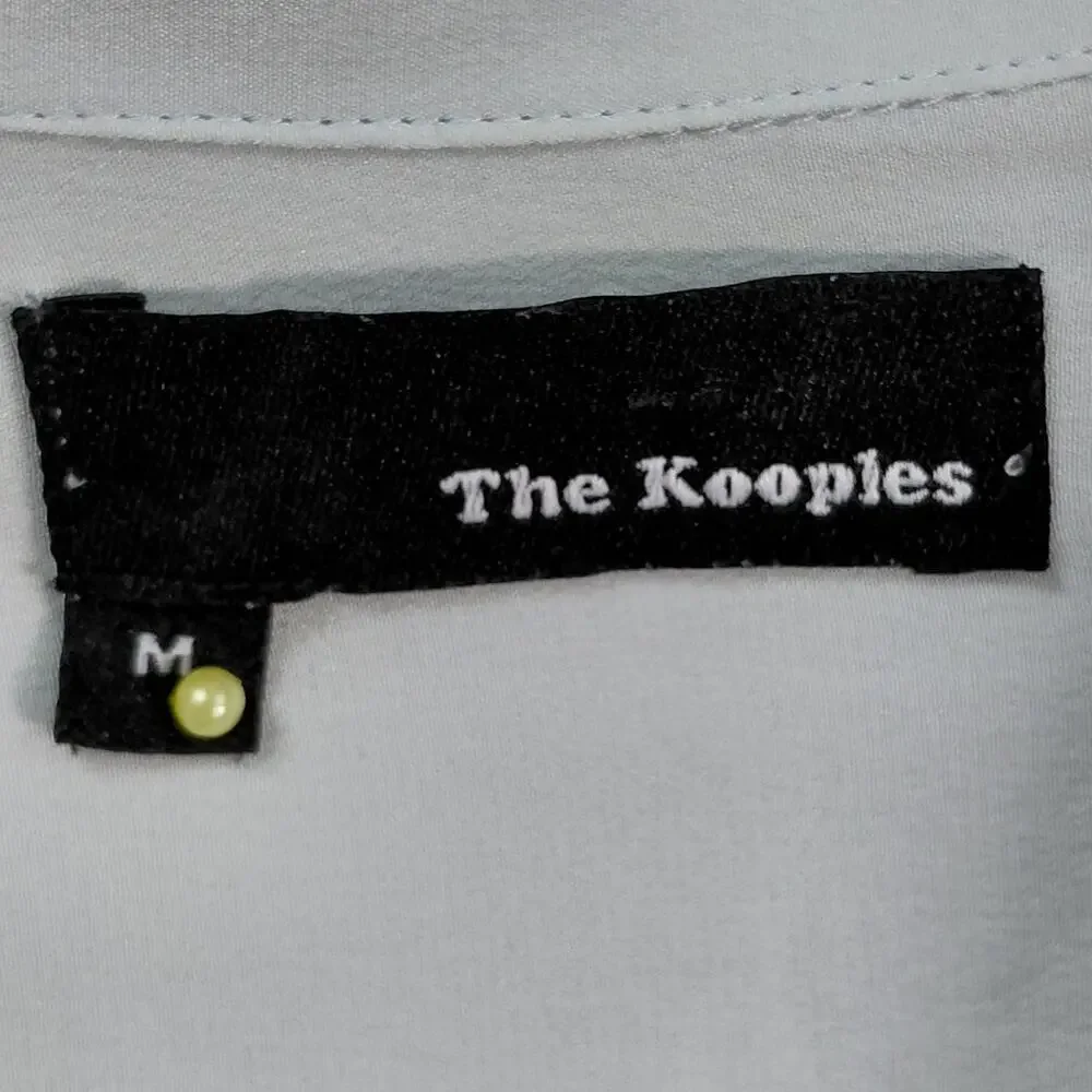 The Kooples Silk Blend White Embroidered Lightweight Blouse Women Size M